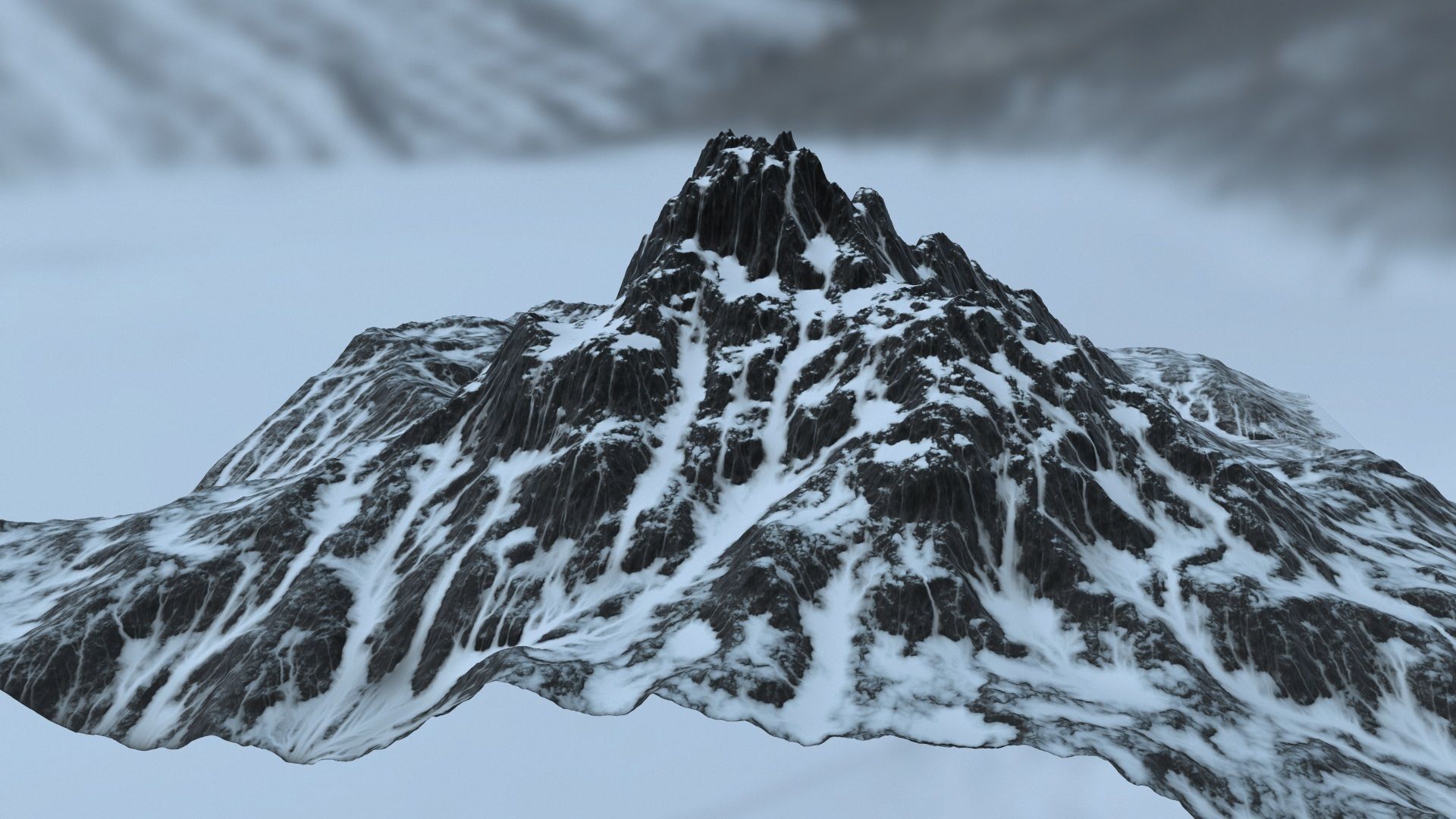 Snow Mountain 3D model_7