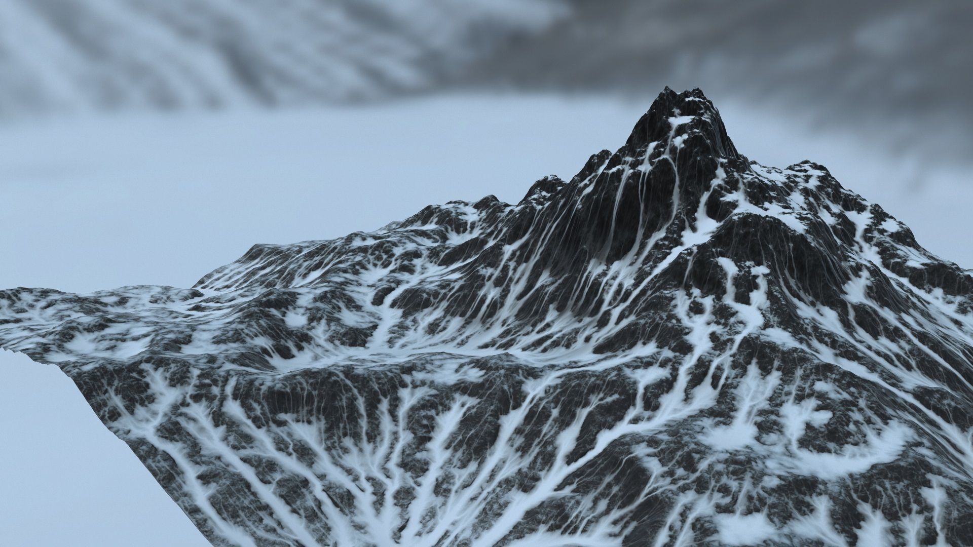 Snow Mountain 3D model_12