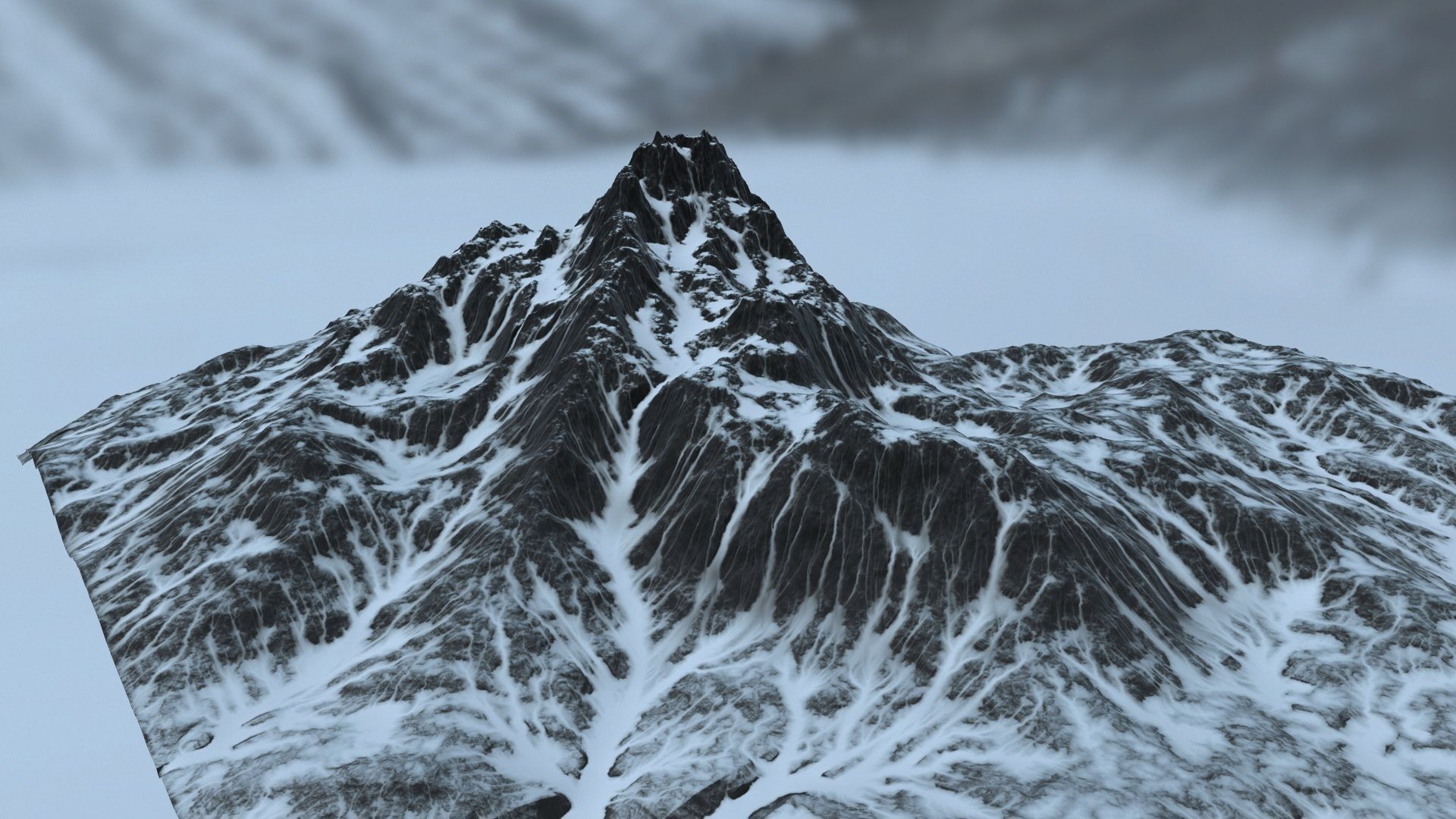 Snow Mountain 3D model_6
