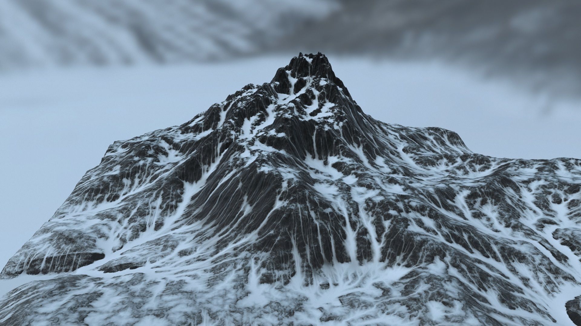 Snow Mountain 3D model_5