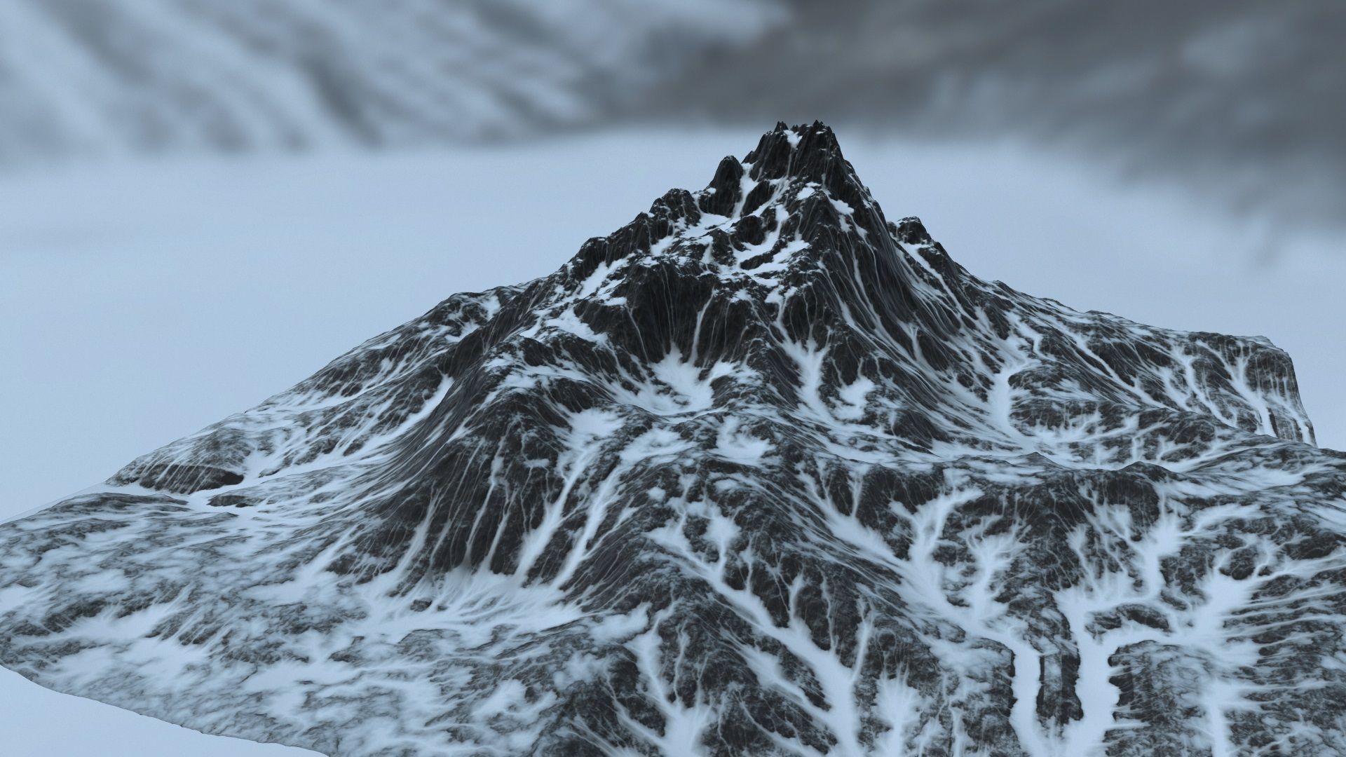 Snow Mountain 3D model_13