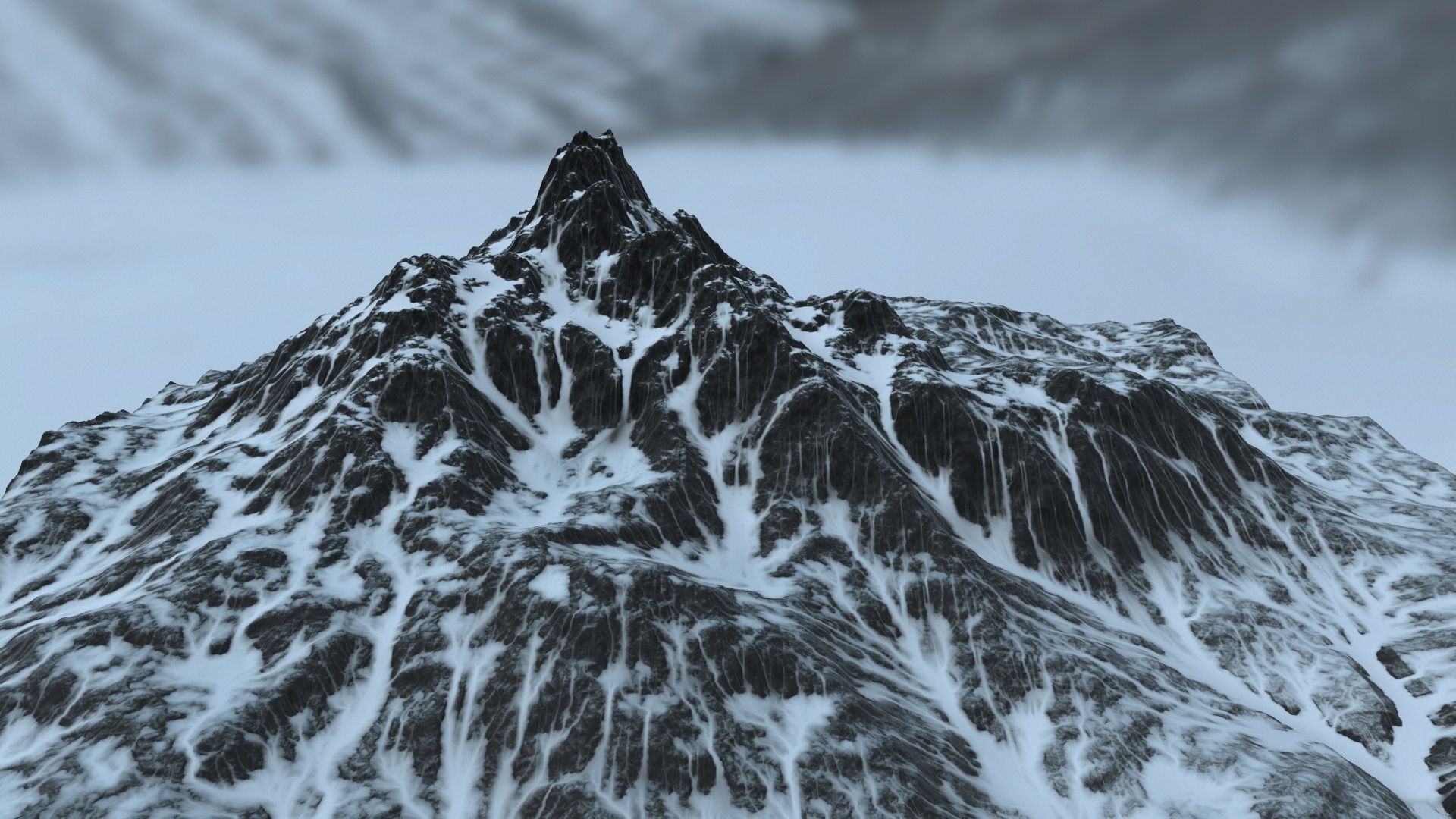 Snow Mountain 3D model_9