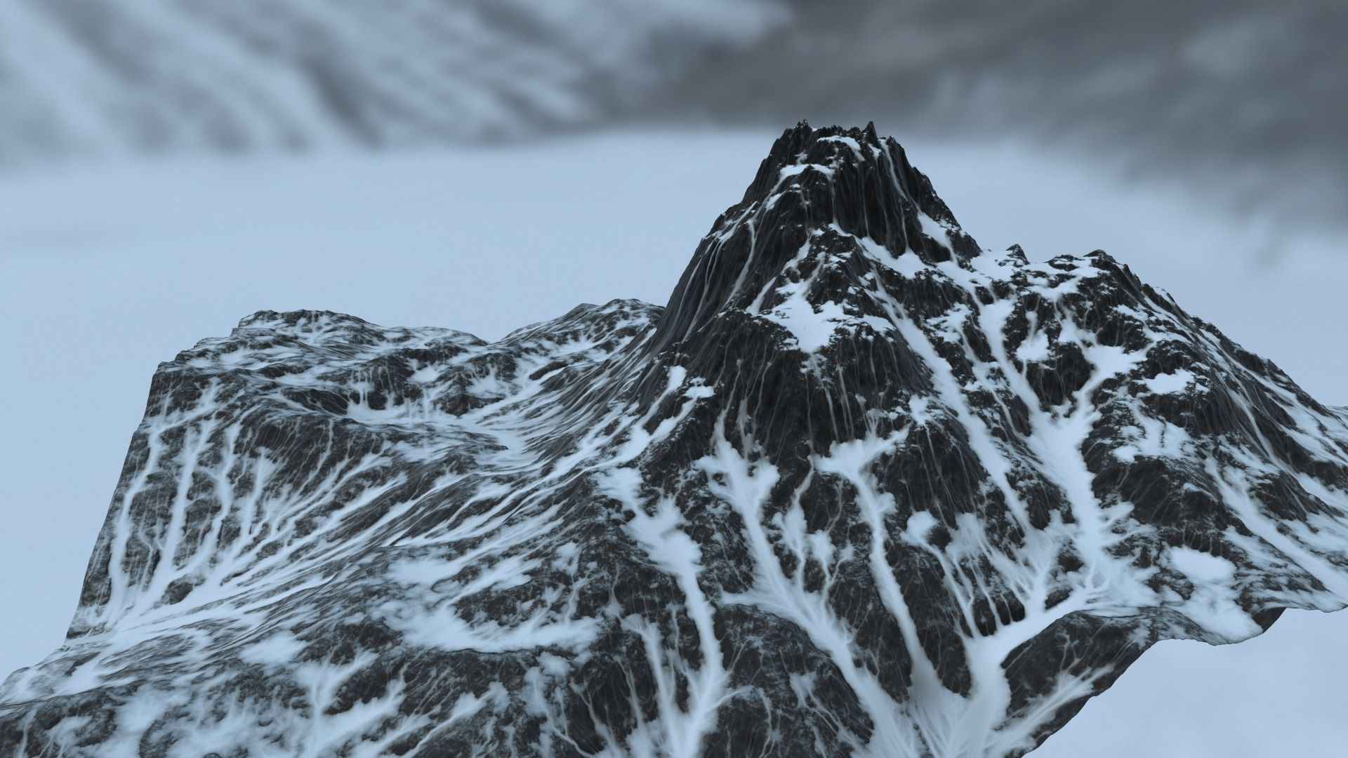Snow Mountain 3D model_10