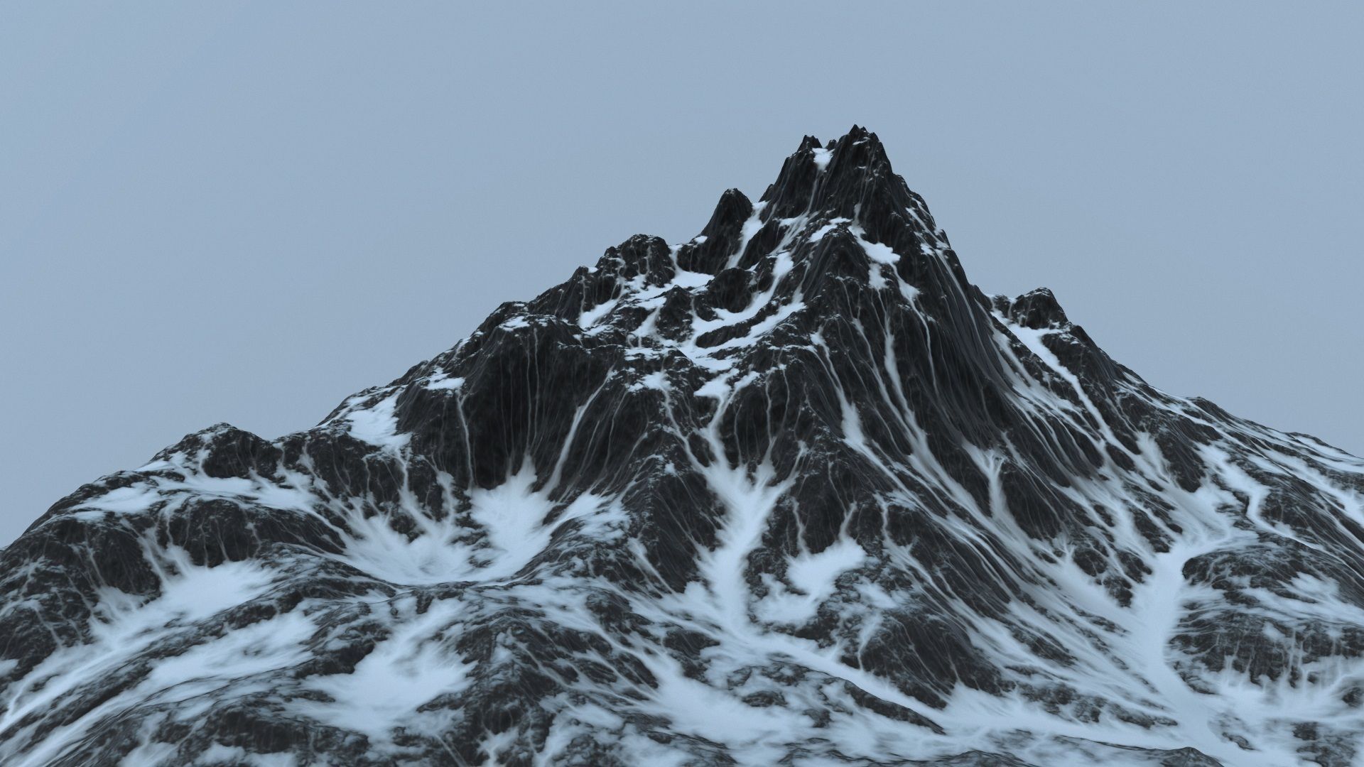 Snow Mountain 3D model_2