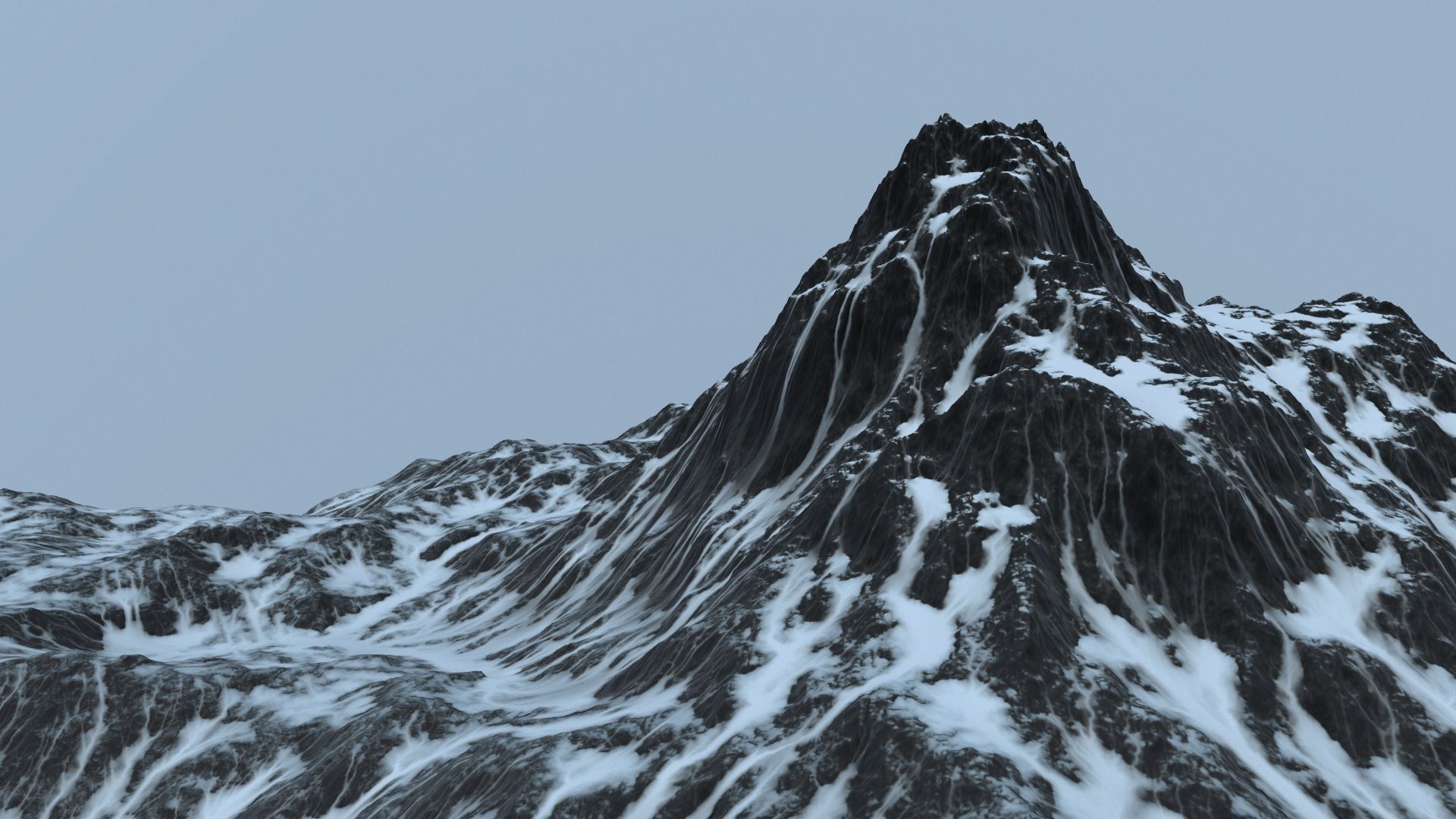 Snow Mountain 3D model_4