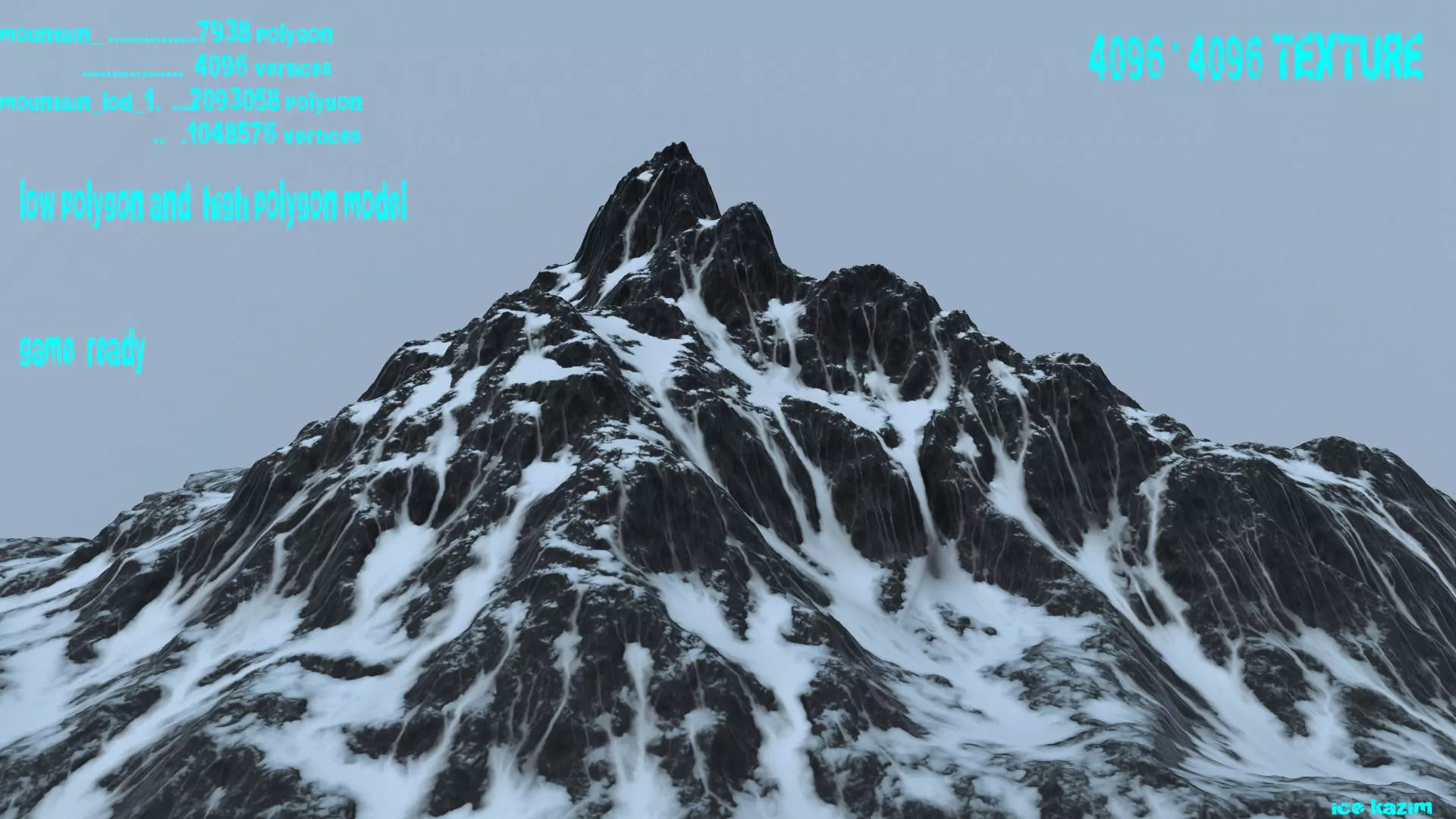 Snow Mountain 3D model_0