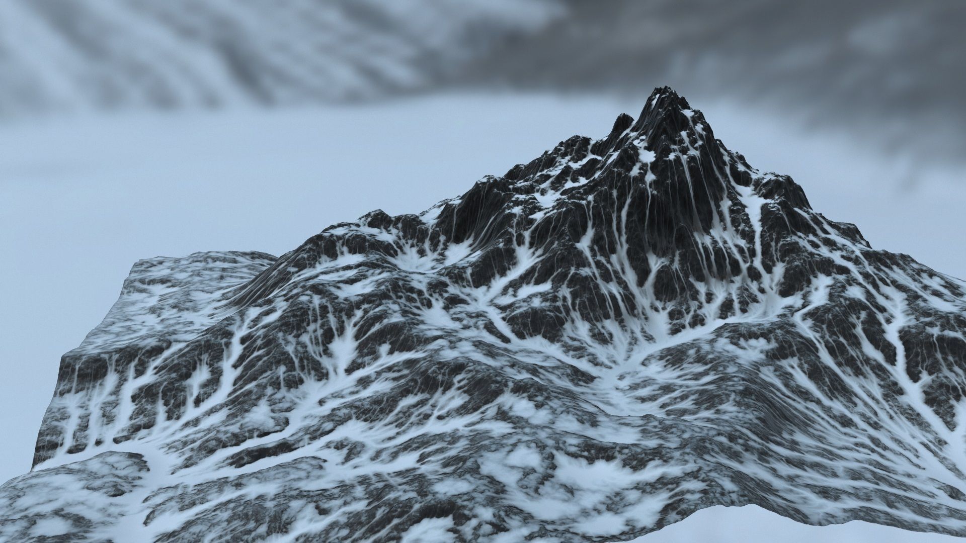 Snow Mountain 3D model_11