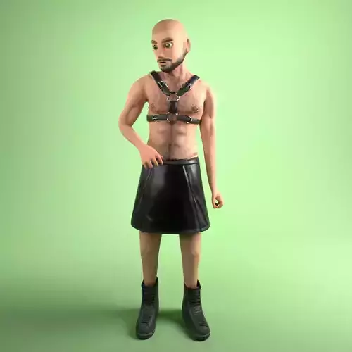 Gay Male Low-poly 3D model