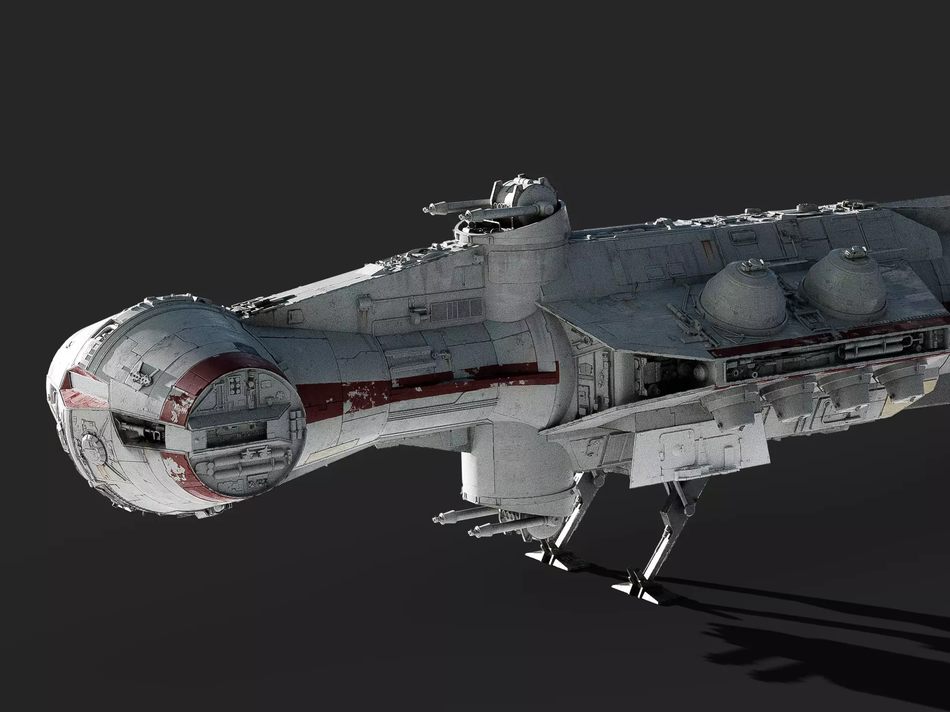 Tantive IV - Blockade Runner - Corellian Corvette Free 3D model_0