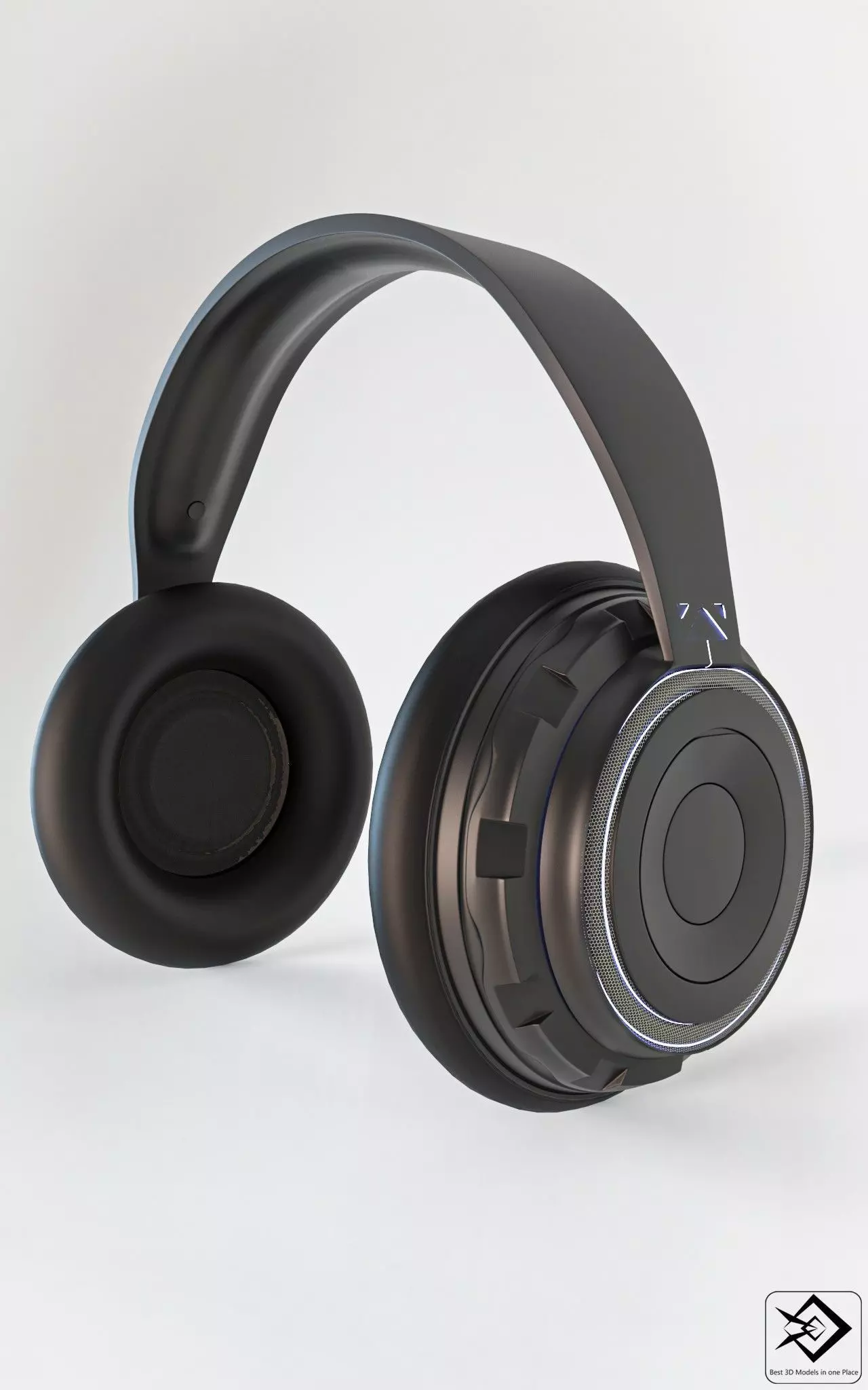 wireless headphone 3D model