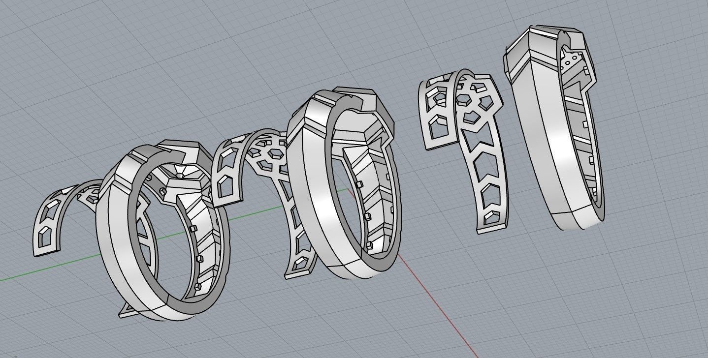Man ring 04 3D print model_3