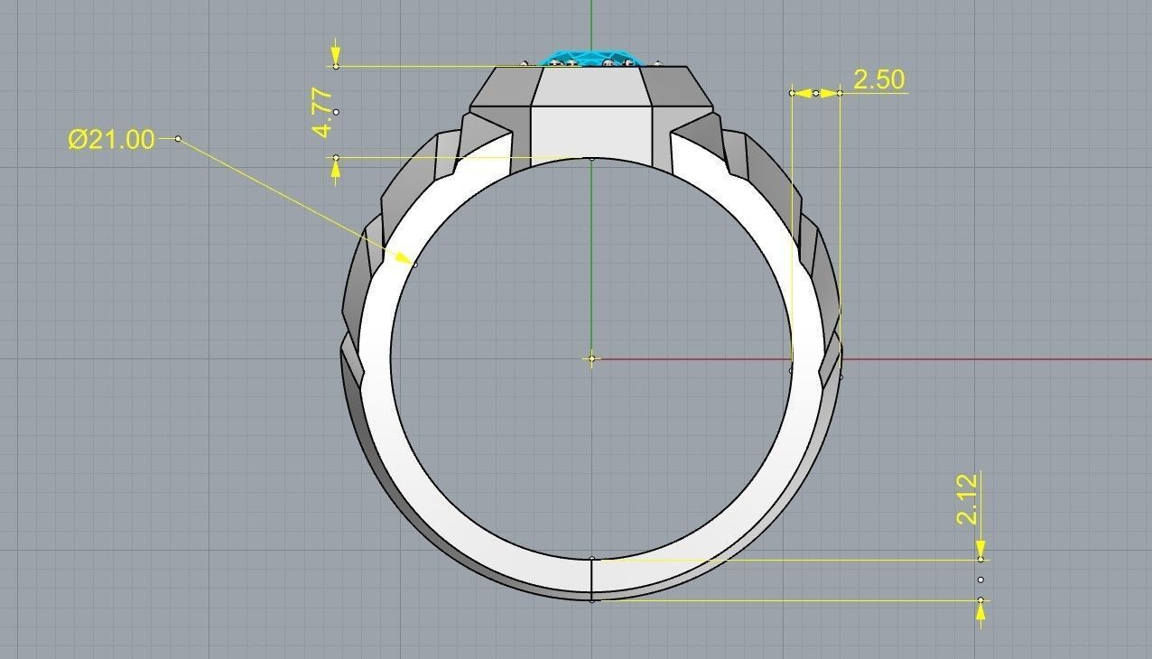 Man ring 04 3D print model_5
