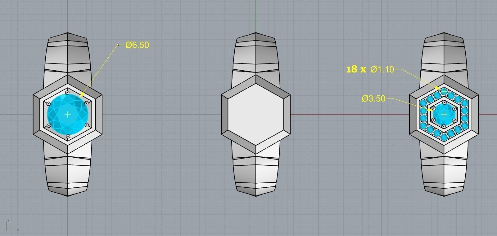 Man ring 04 3D print model_4
