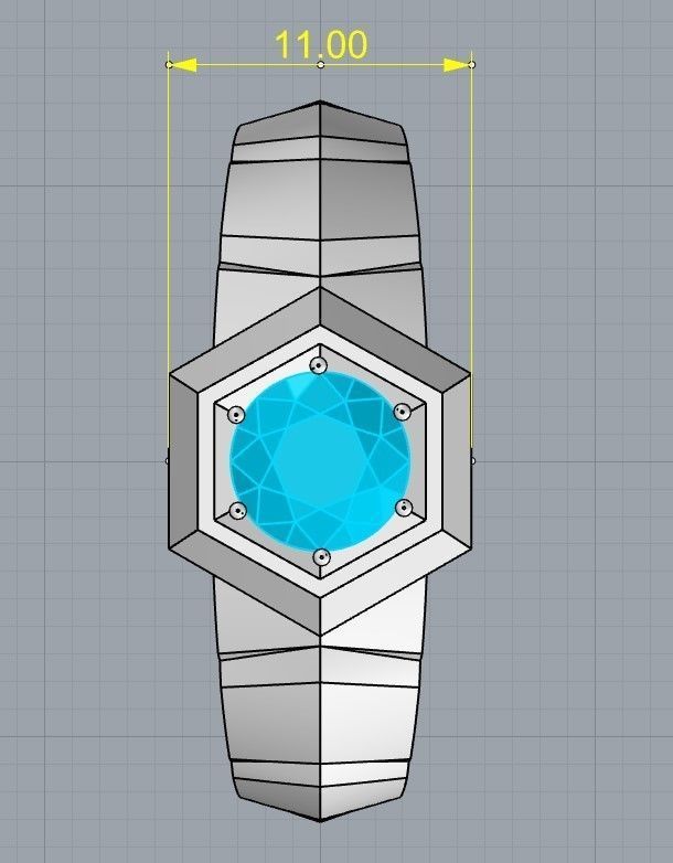 Man ring 04 3D print model_6