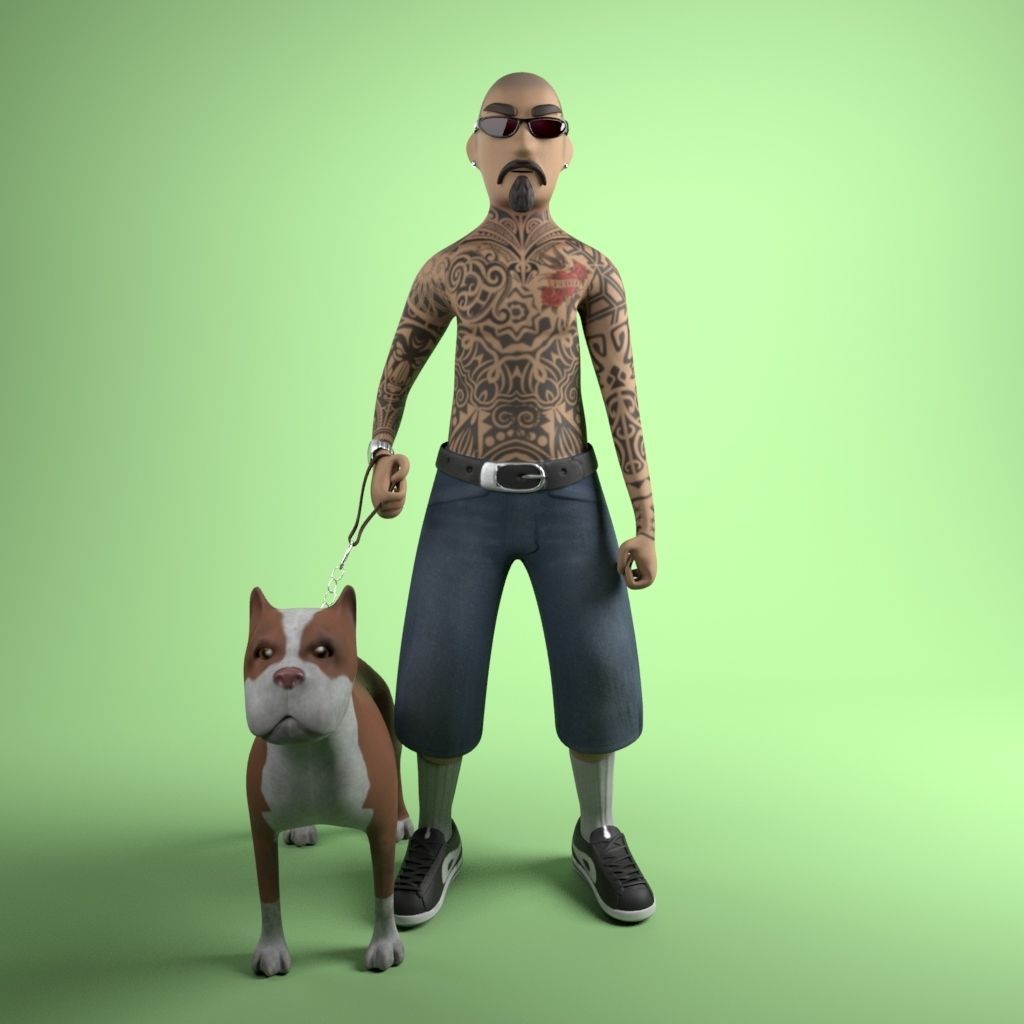 Pack 12 Characters Low-poly 3D model_14