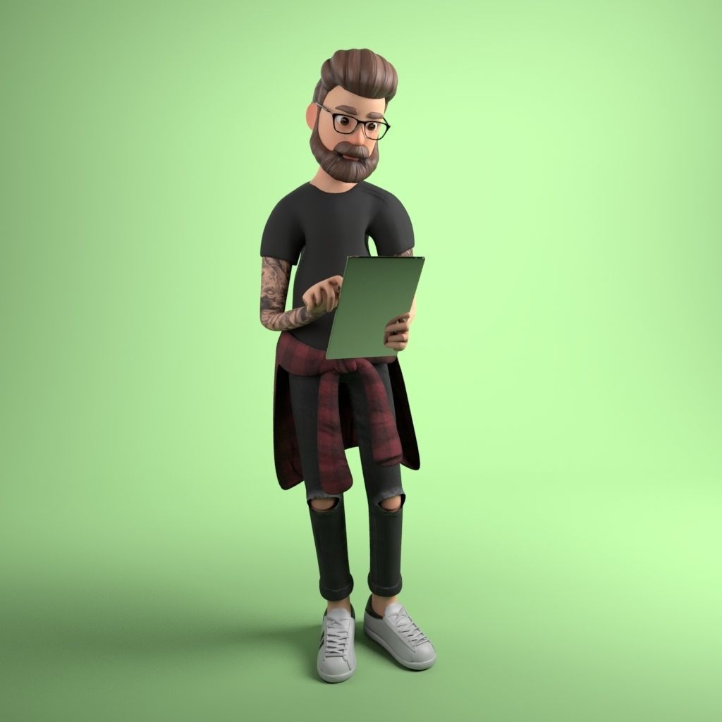 Pack 12 Characters Low-poly 3D model_20