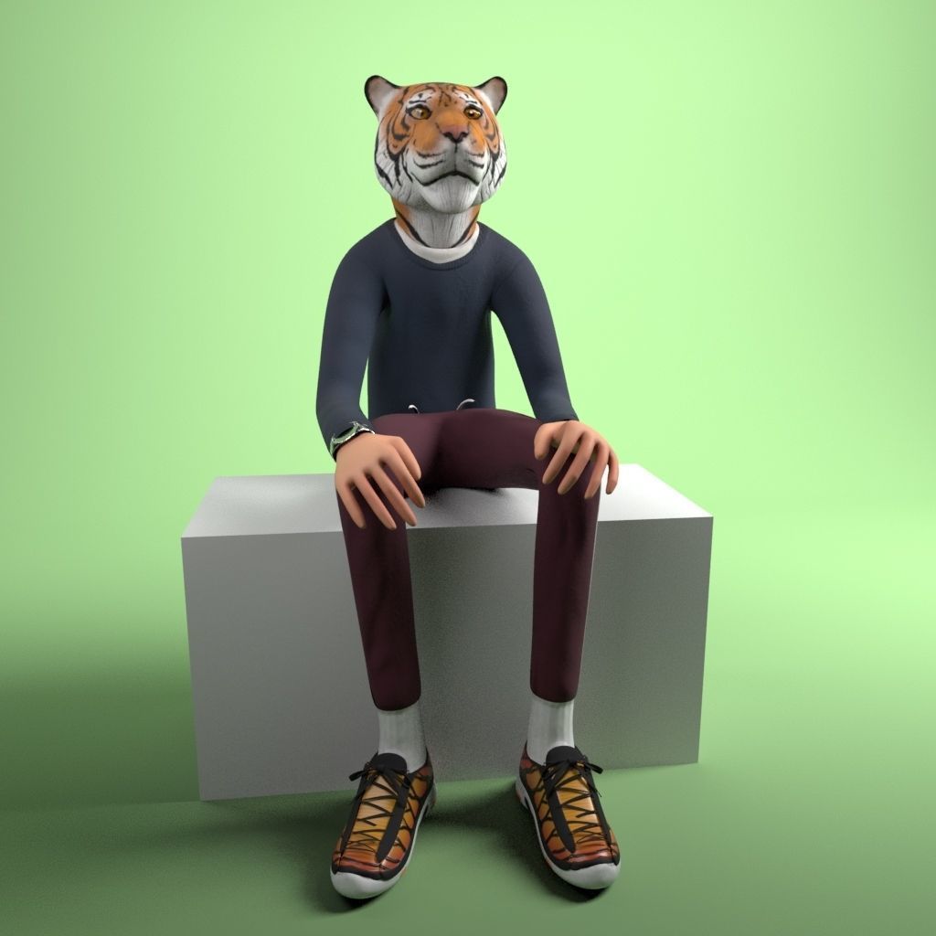 Pack 12 Characters Low-poly 3D model_24