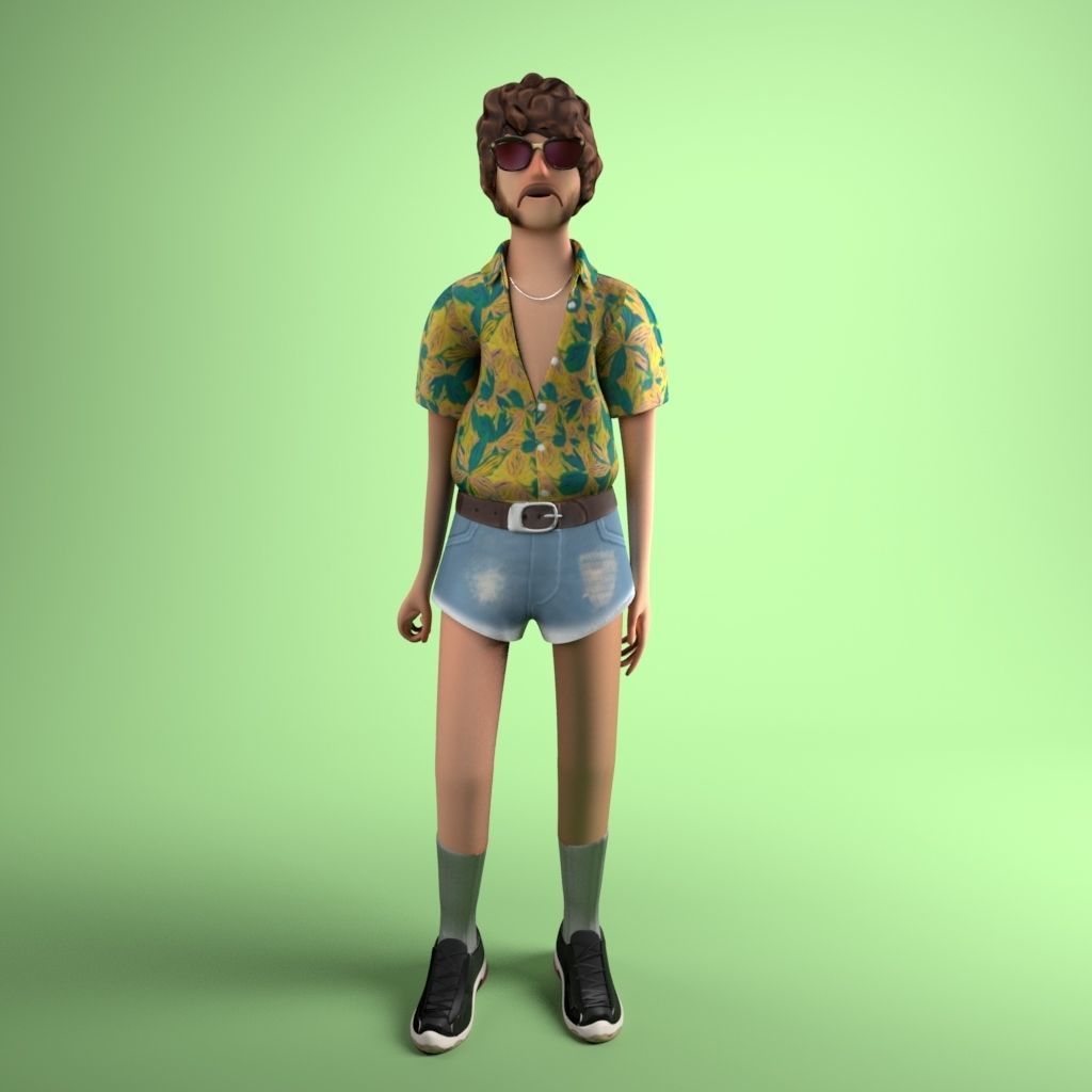 Pack 12 Characters Low-poly 3D model_16