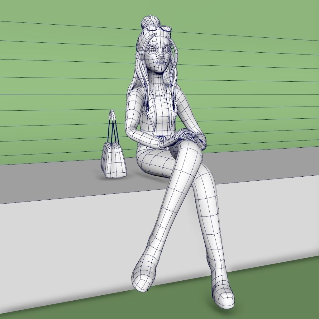 Pack 12 Characters Low-poly 3D model_11