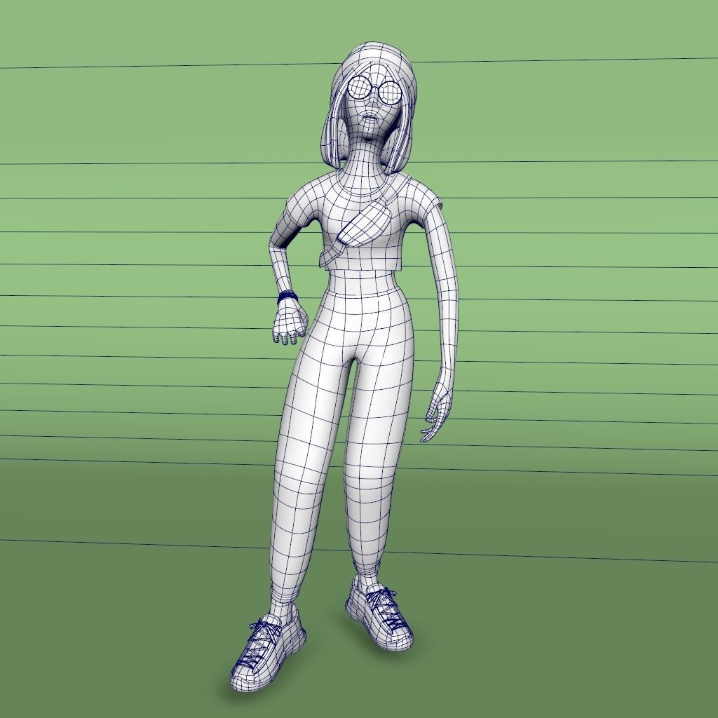 Pack 12 Characters Low-poly 3D model_7