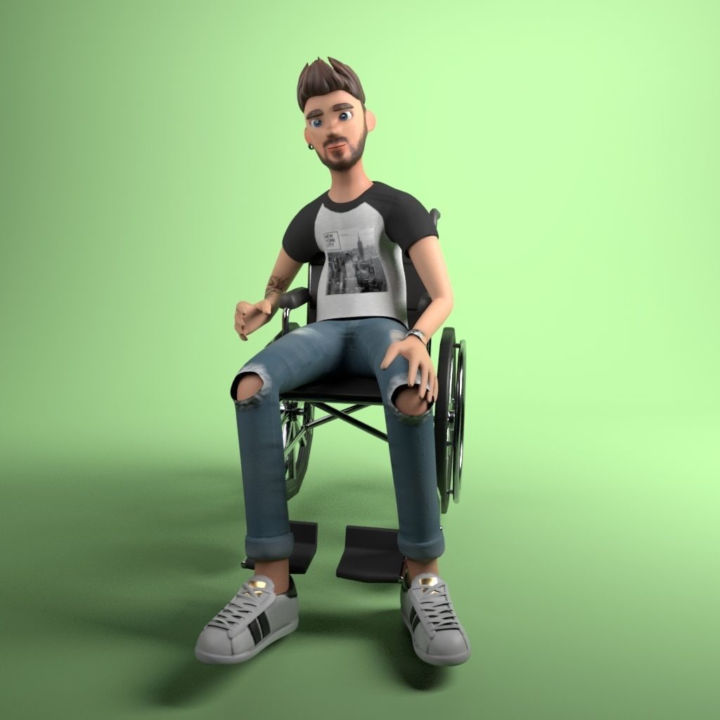 Pack 12 Characters Low-poly 3D model_26