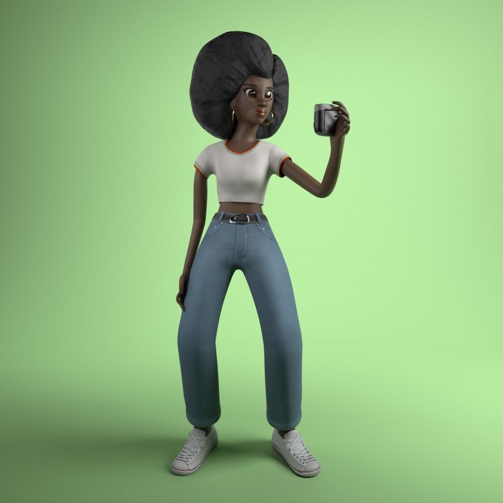 Pack 12 Characters Low-poly 3D model_8