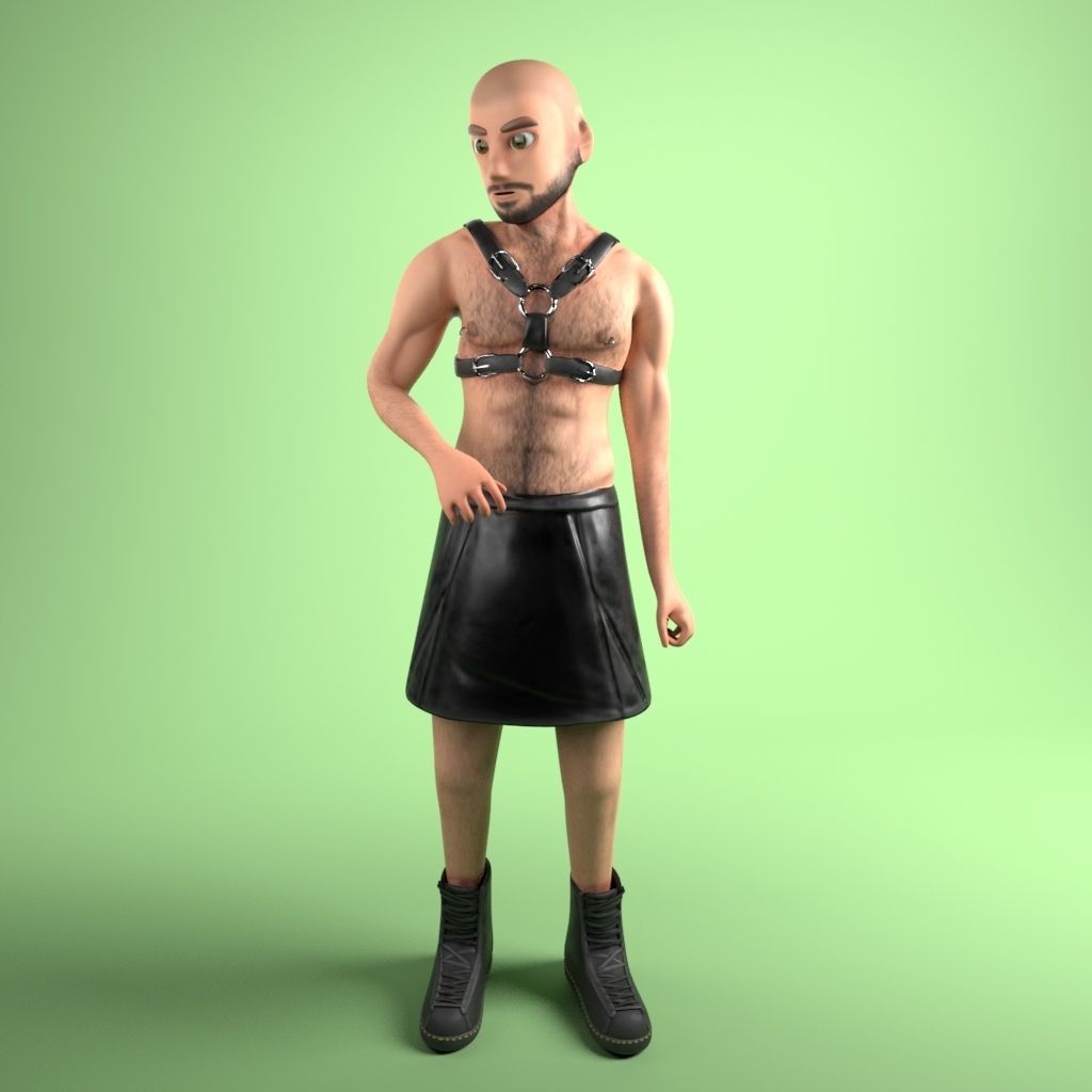 Pack 12 Characters Low-poly 3D model_18