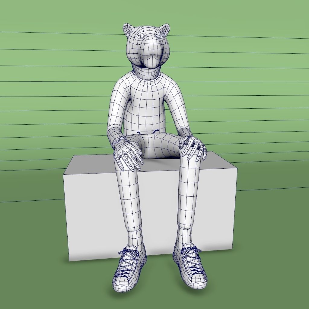 Pack 12 Characters Low-poly 3D model_25