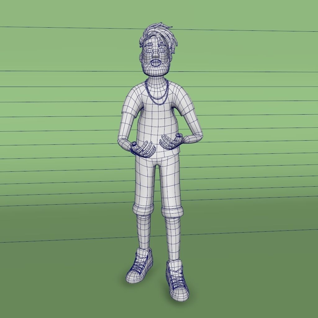 Pack 12 Characters Low-poly 3D model_13