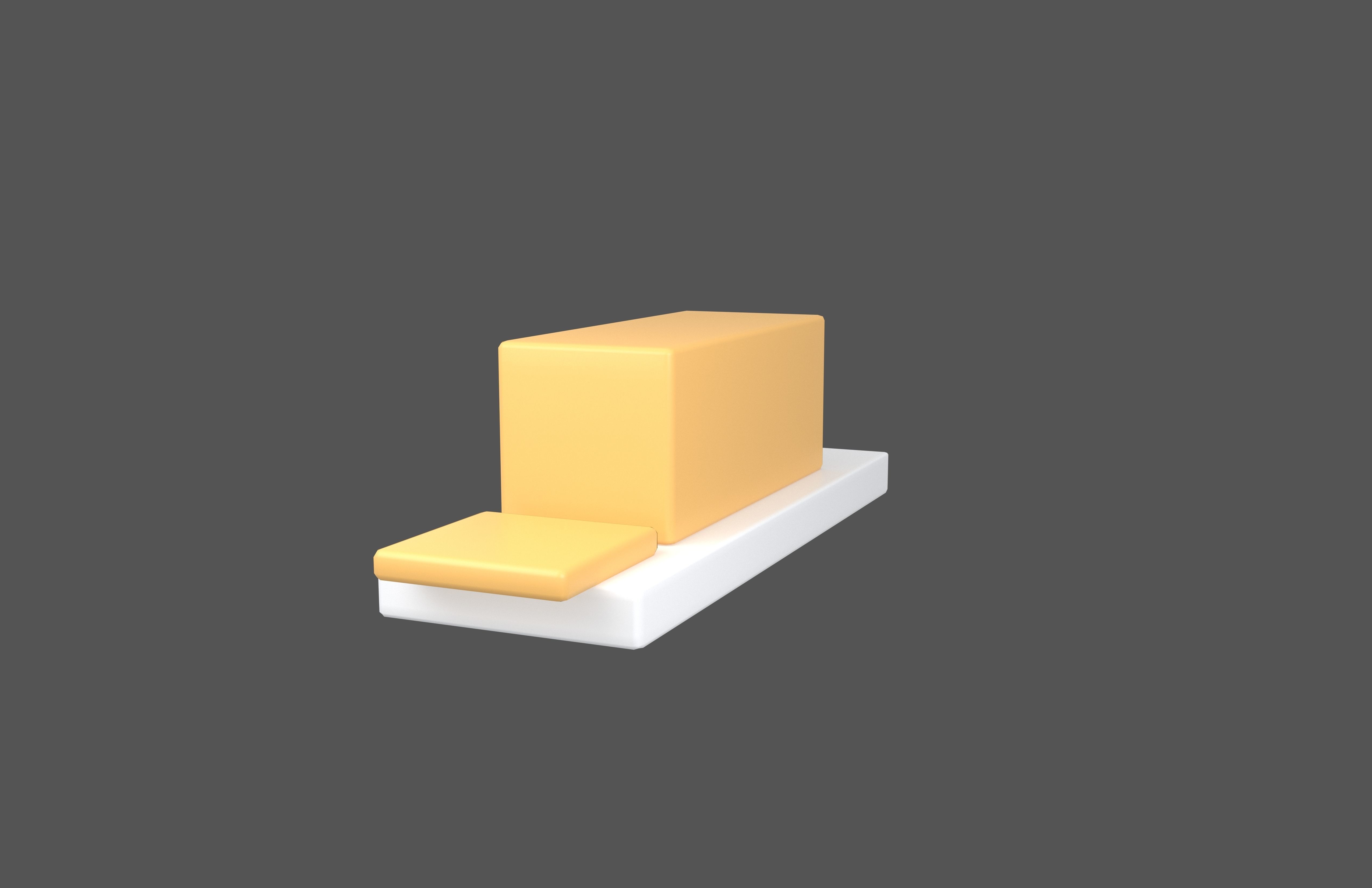 Butter v2 002 Low-poly 3D model_1