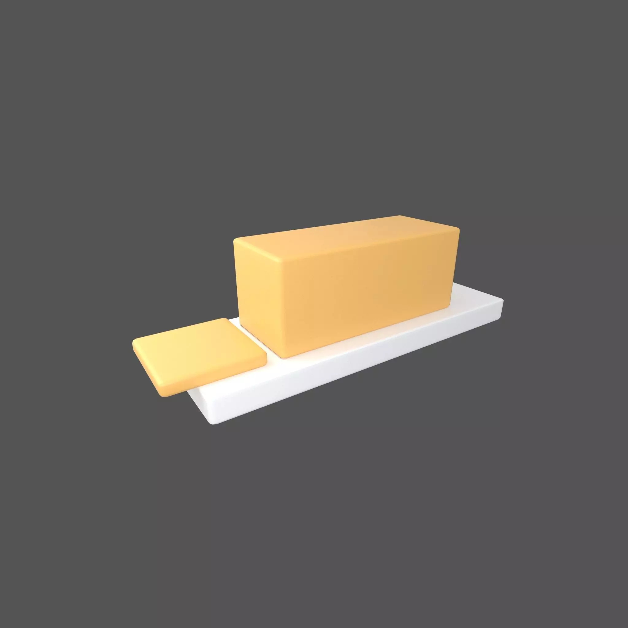 Butter v2 002 Low-poly 3D model_0