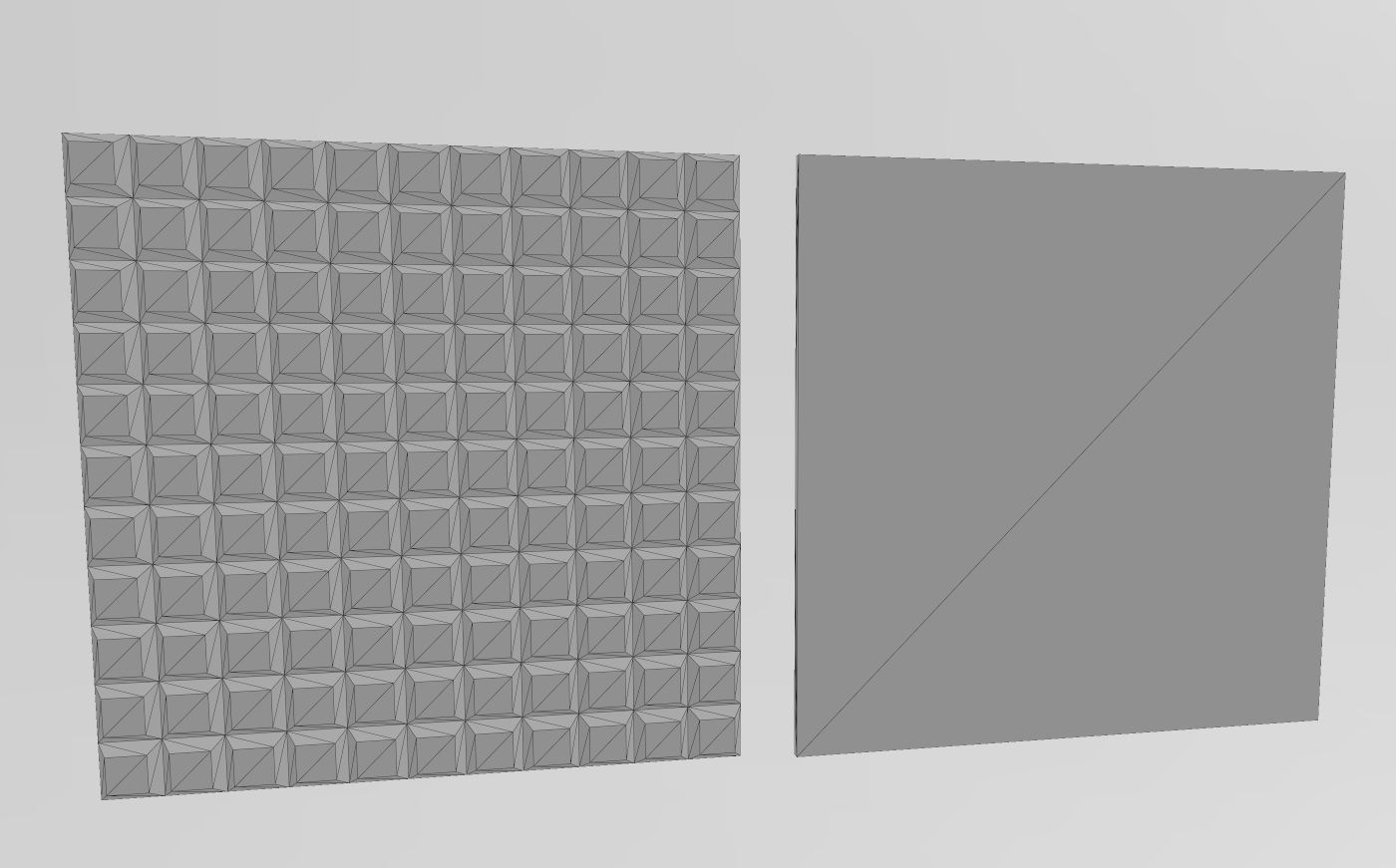 Chocolat squares pattern 3d panel 3D print model_12