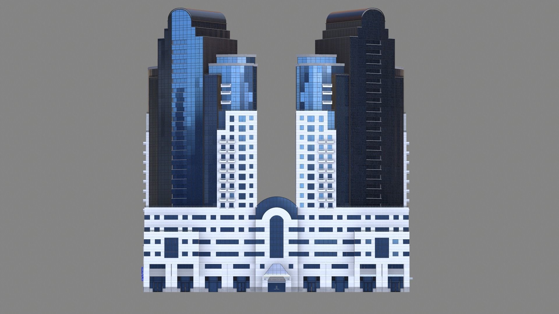 88 Howard Street Building San Francisco Low-poly 3D model_6