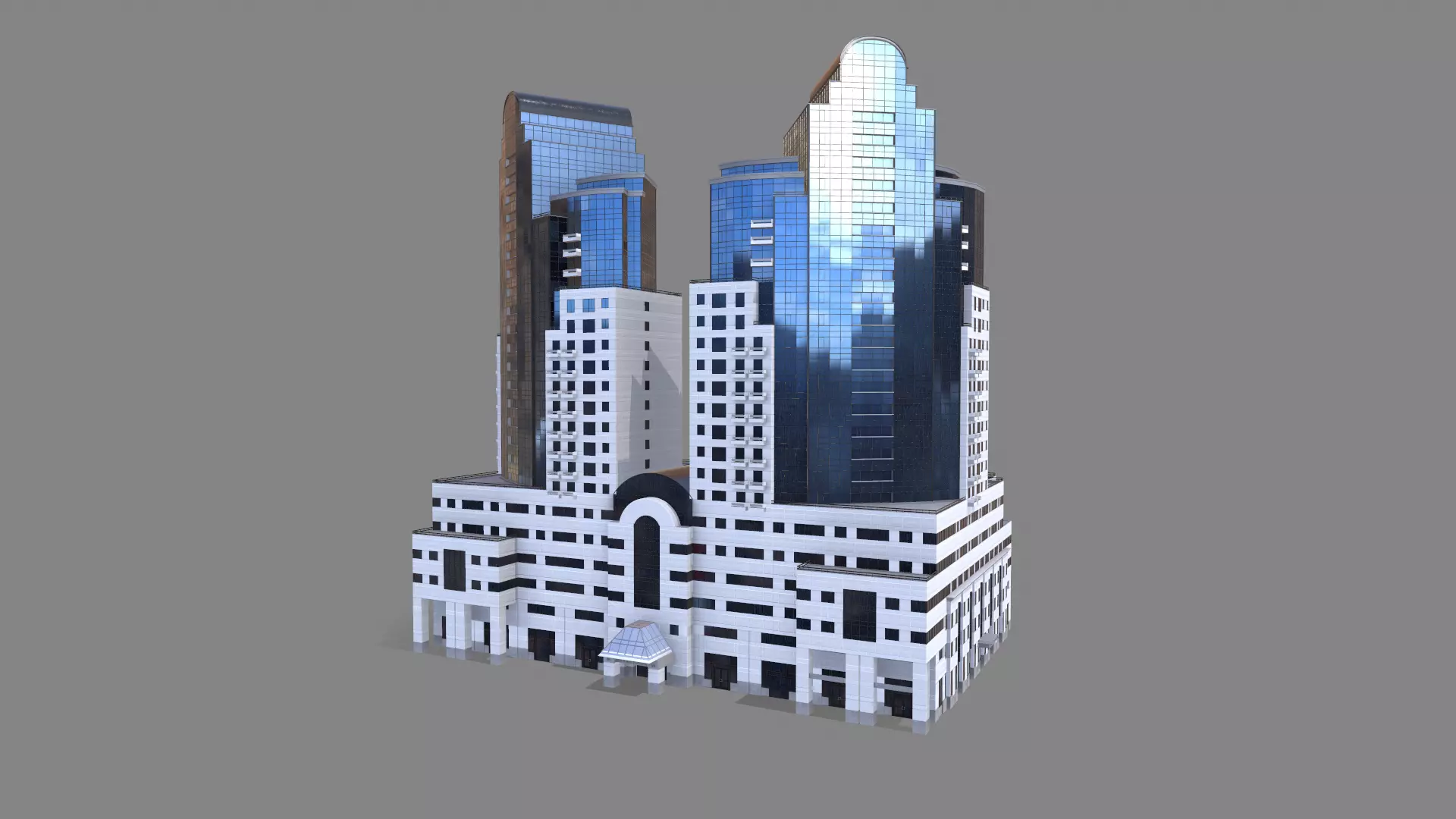 88 Howard Street Building San Francisco Low-poly 3D model_0