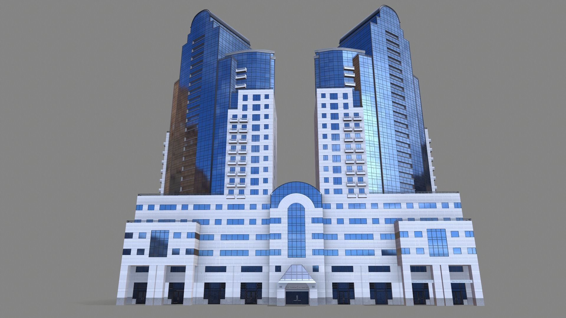 88 Howard Street Building San Francisco Low-poly 3D model_3