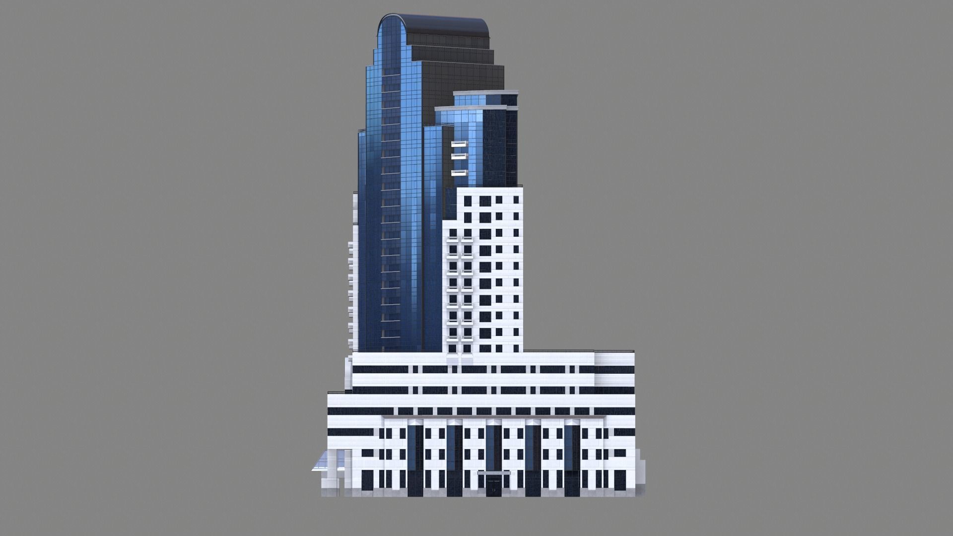 88 Howard Street Building San Francisco Low-poly 3D model_7