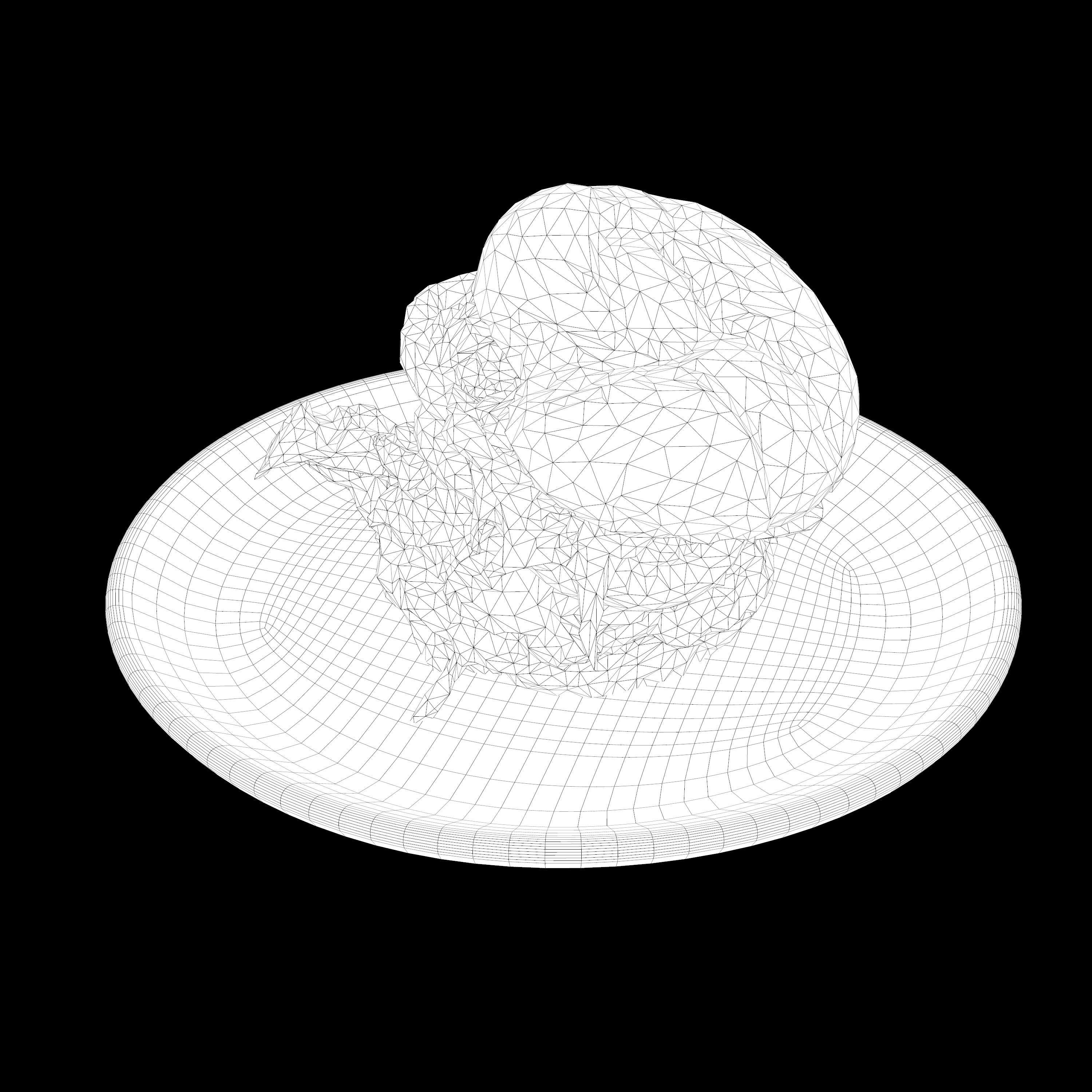 Burger Low-poly 3D model sandwich on plate Low-poly 3D model_12