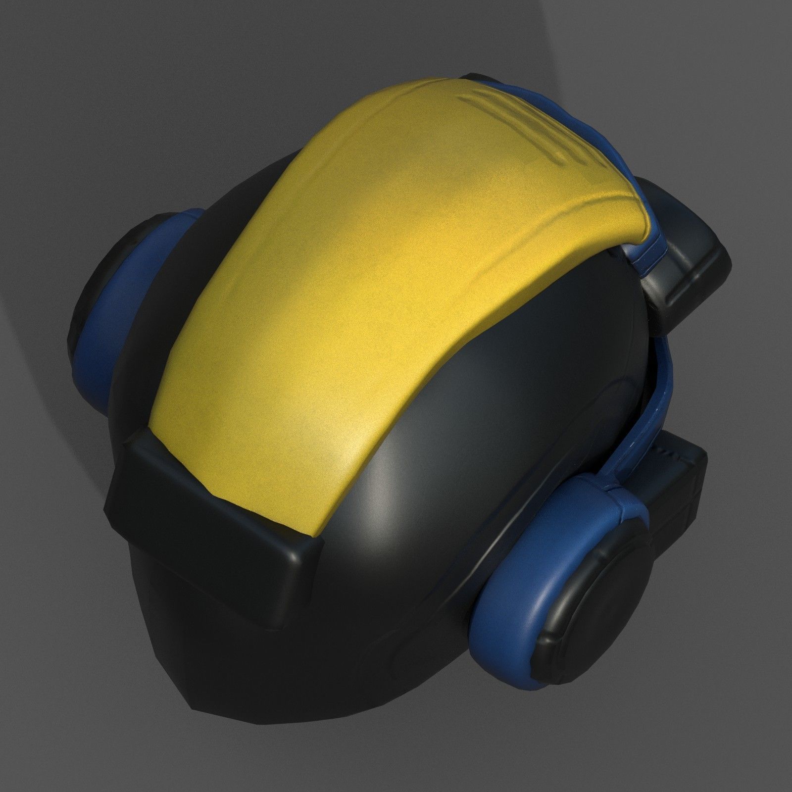 Helmet scifi fantasy futuristic military combat  Low-poly 3D model_4