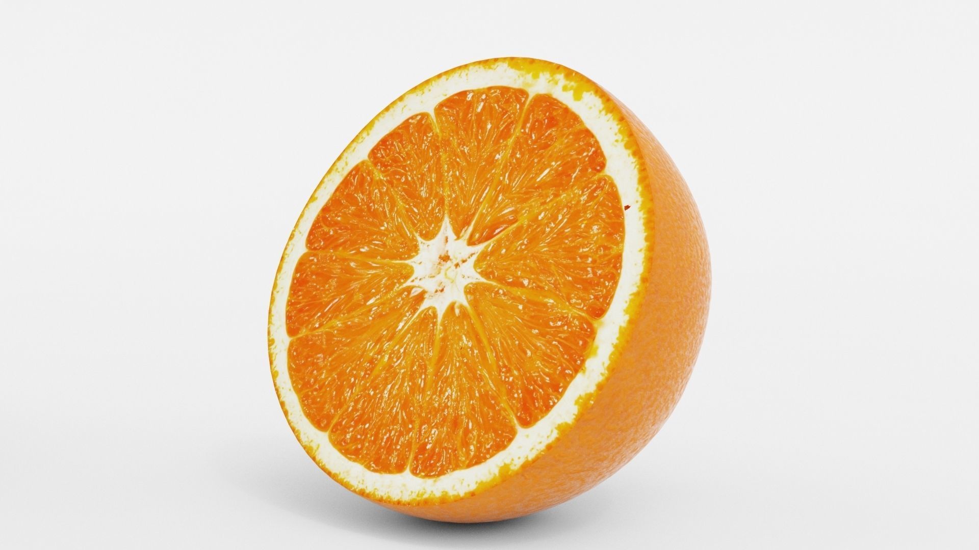 Realistic Orange Fruit 3D model_8