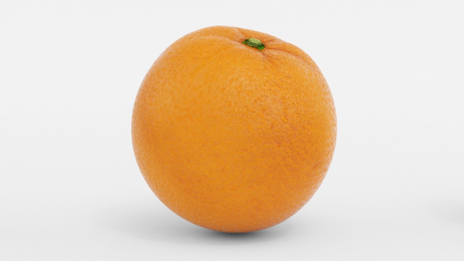 Realistic Orange Fruit 3D model_1
