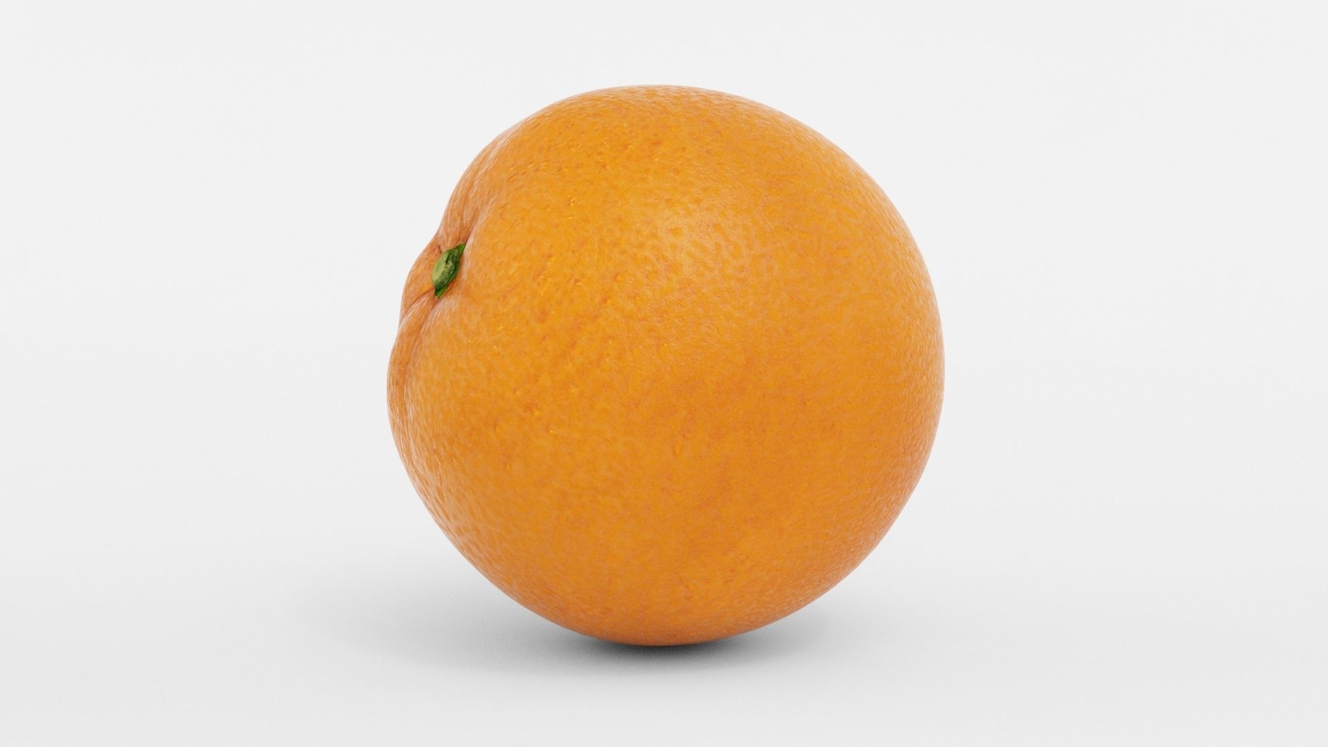 Realistic Orange Fruit 3D model_4