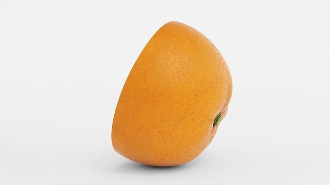 Realistic Orange Fruit 3D model 4