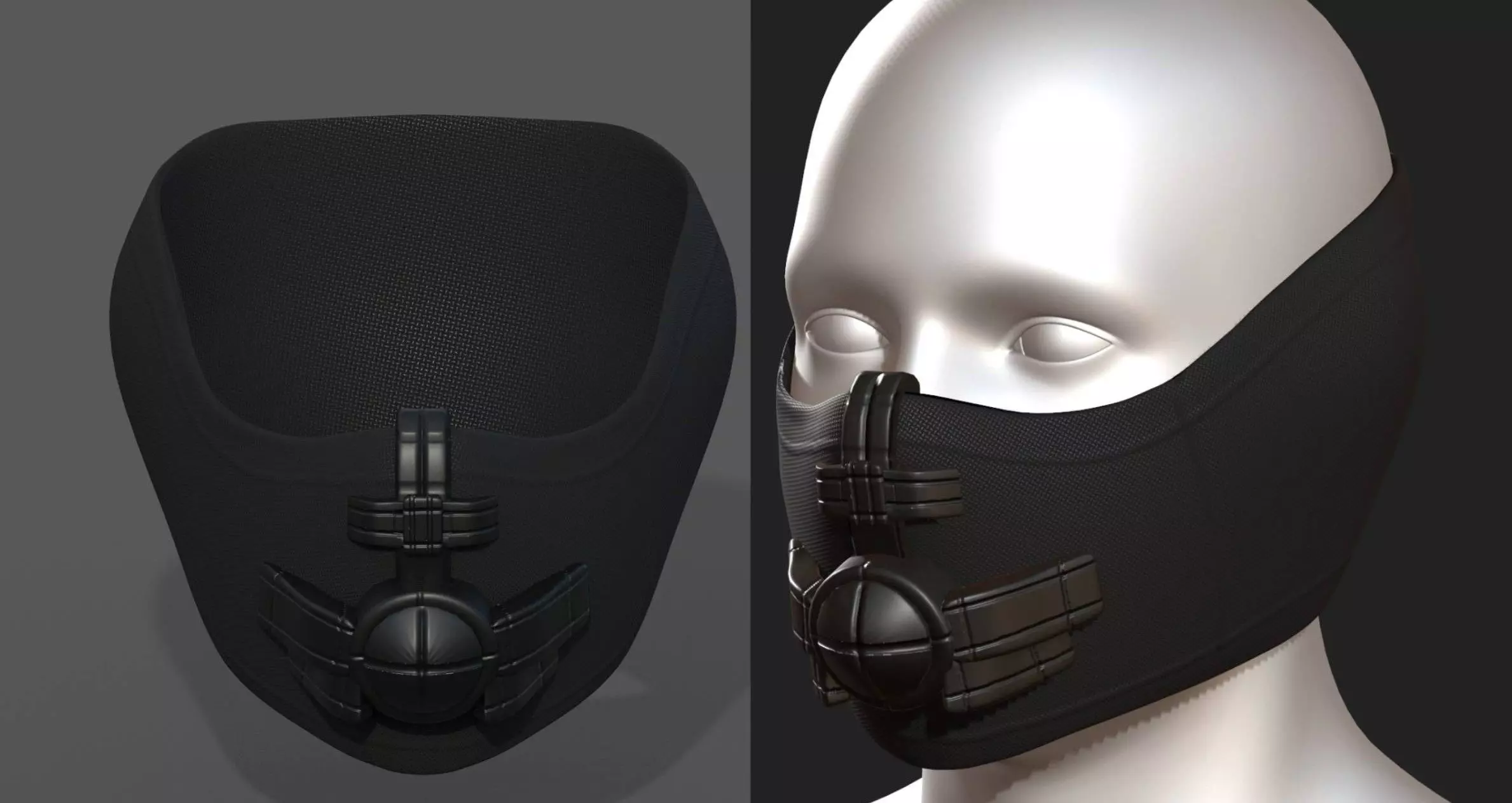 Helmet scifi fantasy futuristic military combat  Low-poly 3D model_0