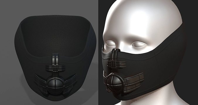 Helmet scifi fantasy futuristic military combat  Low-poly 3D model
