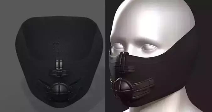 Helmet scifi fantasy futuristic military combat  Low-poly 3D model