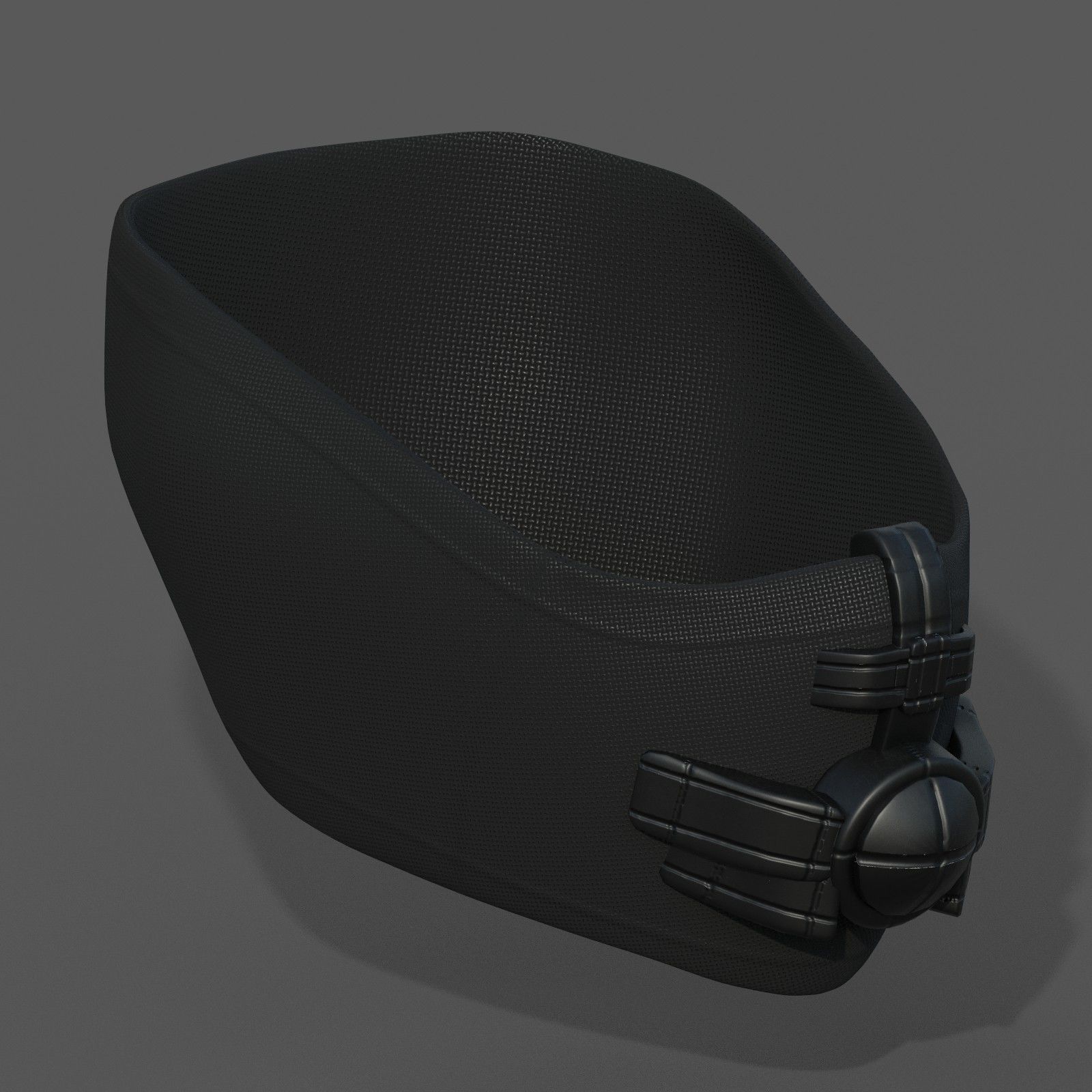 Helmet scifi fantasy futuristic military combat  Low-poly 3D model_3