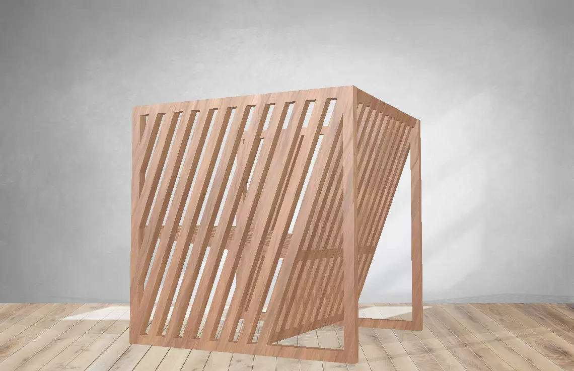 wood chair Free 3D model