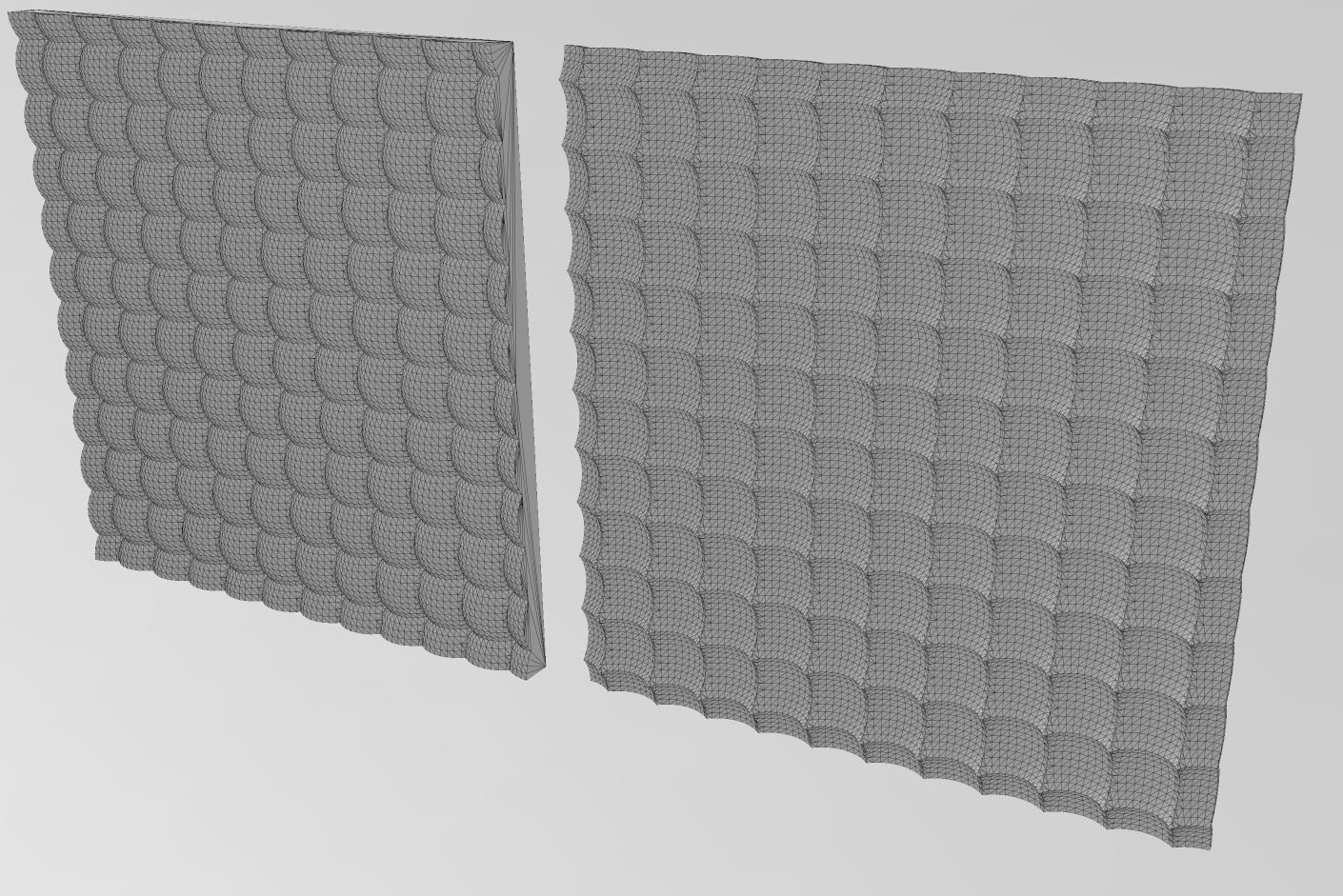 Bubble pattern panel 3D print model_10