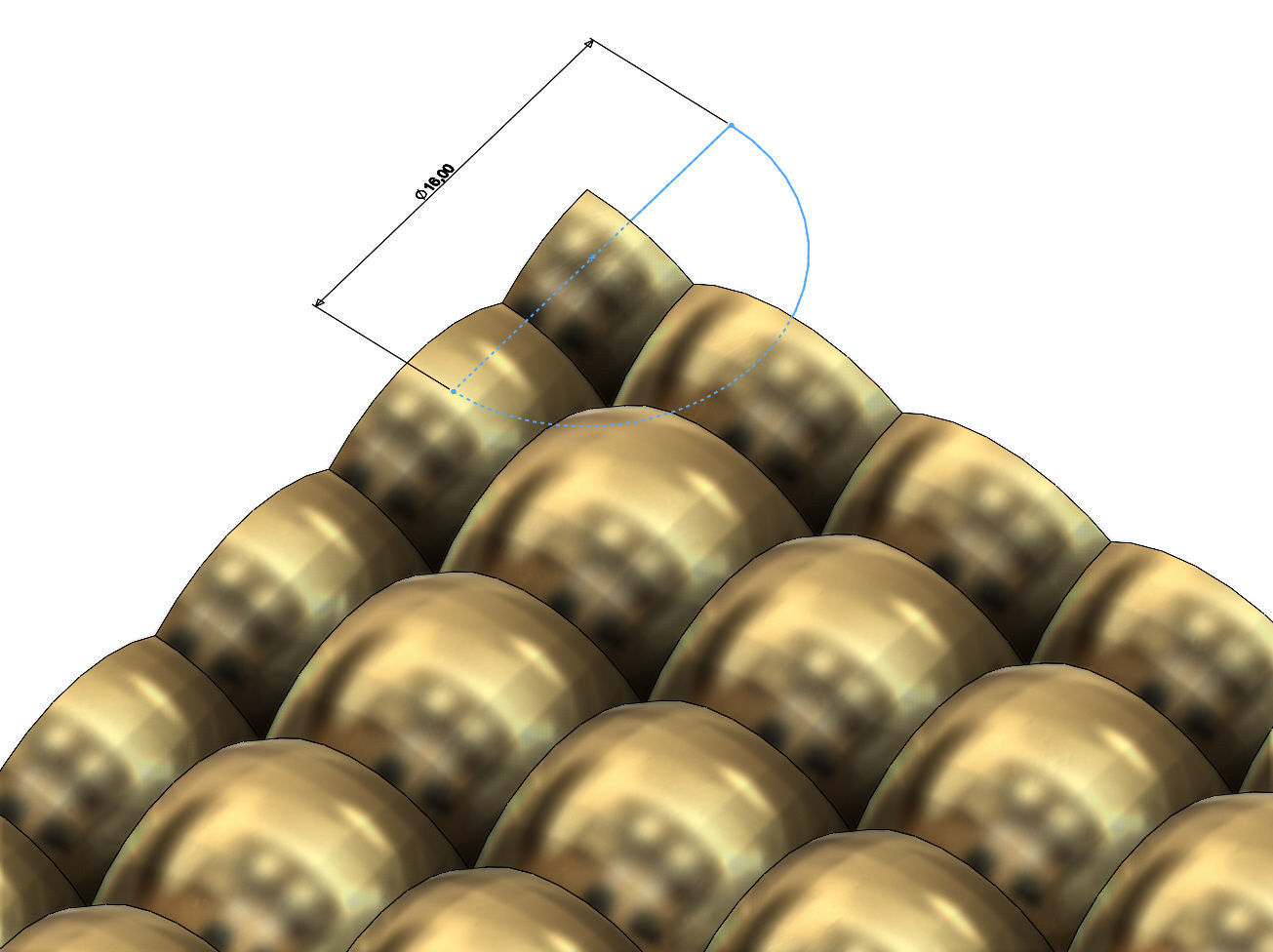 Bubble pattern panel 3D print model_4