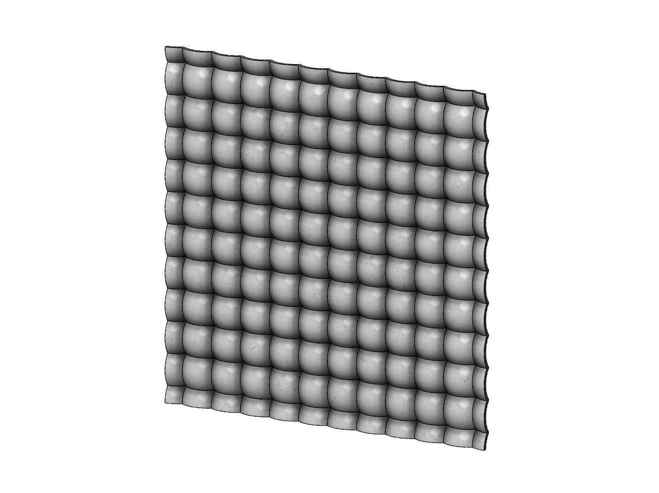 Bubble pattern panel 3D print model_6